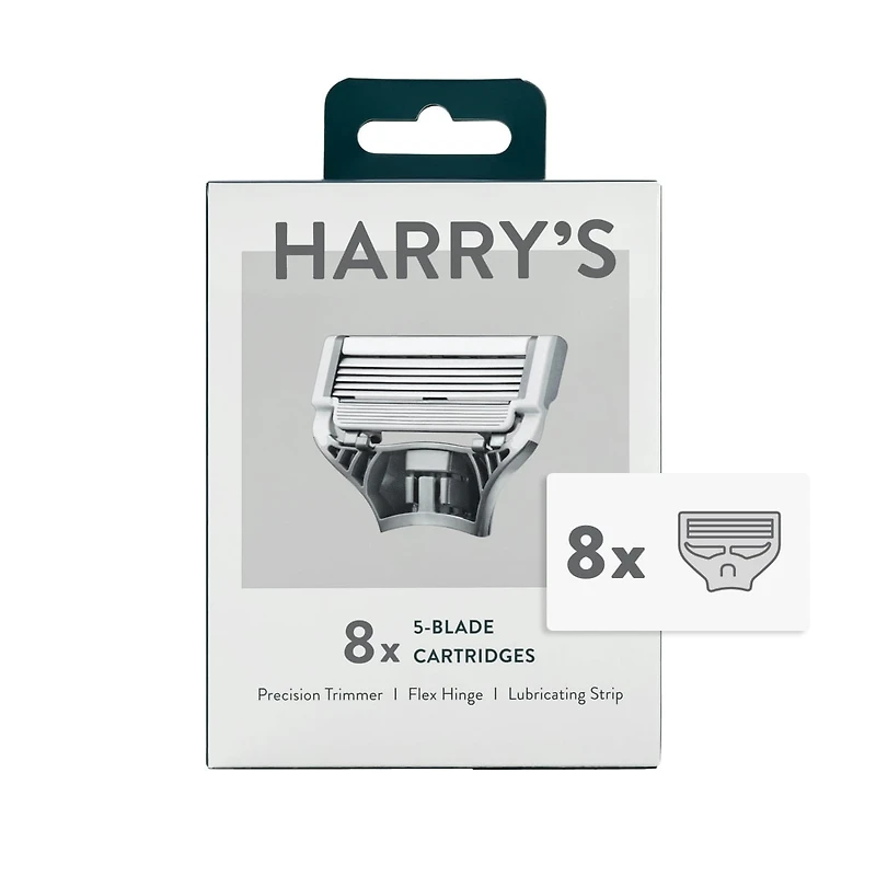 Harry's Lames de Rasoir pour Hommes : 8 Recharges de Lames de Rasoir pour Hommes