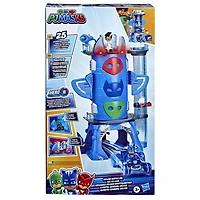 PJ Masks Deluxe Battle HQ Preschool Toy, Headquarters Playset with 2 Action Figures and Vehicle for Kids Ages 3 and Up