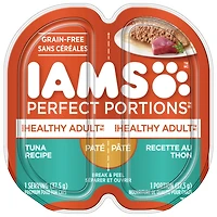 Iams Perfect Portions Grain Free Tuna Paté Healthy Adult Wet Cat Food, 75g