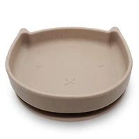 KU Silikitty Assiette en silicone sans dégâts  Toasted Almond