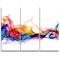 Tableau sur toile imprimée Design Art Fumée abstrait contemporains