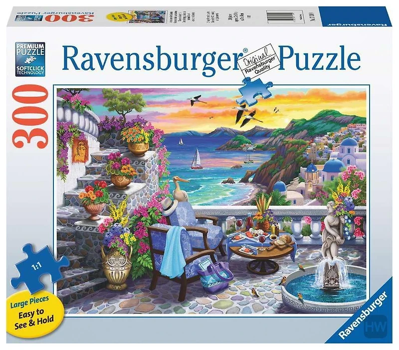 Ravensburger 300 pièces - Coucher de soleil à Santorin Casse-tête