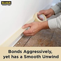 3M 2020-48EP3 1.88 » x 60.1yd (48mm) Scotch Contractor Grade Masking Tape (3pk)