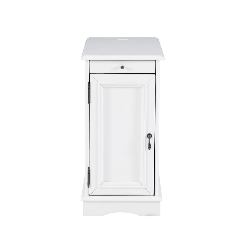 Ortiz Accent Table, White