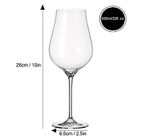 Verre à Vin Limosa Grand avec Pied 650ml, Ensemble de 6