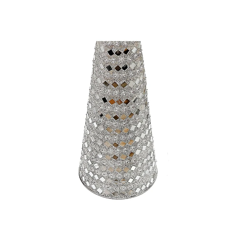 Christmas 18" Cone Tree Silver Diamond