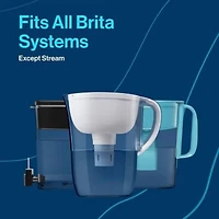 Filtre de rechange Brita Elite, réduit plus de 30 contaminants tout en conservant les minéraux sains, certifié par la WQA pour la réduction du plomb, des microplastiques, du chrome et du chlore, dure
