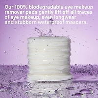Almay Biodegradable Longwear & Waterproof Eye Makeup Remover Pads, Biodegradable Wipes for Waterproof Makeup, 120 count