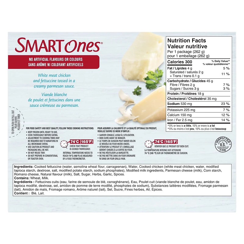 Smart Ones Chicken Fettuccine Frozen Meal