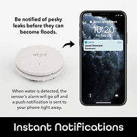 Merkury Innovations Capteur D'inondation Wi-Fi Intelligente