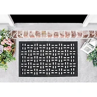 Grille Carrée De Tapis De Caoutchouc