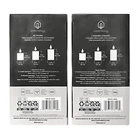 Hometrends Ensemble de bougies piliers à LED nacrées avec flocon de neige et pierres précieuses, avec télécommande