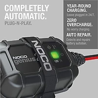 NOCO GENIUS2D, 2A Direct-Mount Onboard Car Battery Charger, 12V Automotive Charger, Battery Maintainer, Trickle Charger, Float Charger and Desulfator for Marine, ATV, Truck and Deep Cycle Batteries