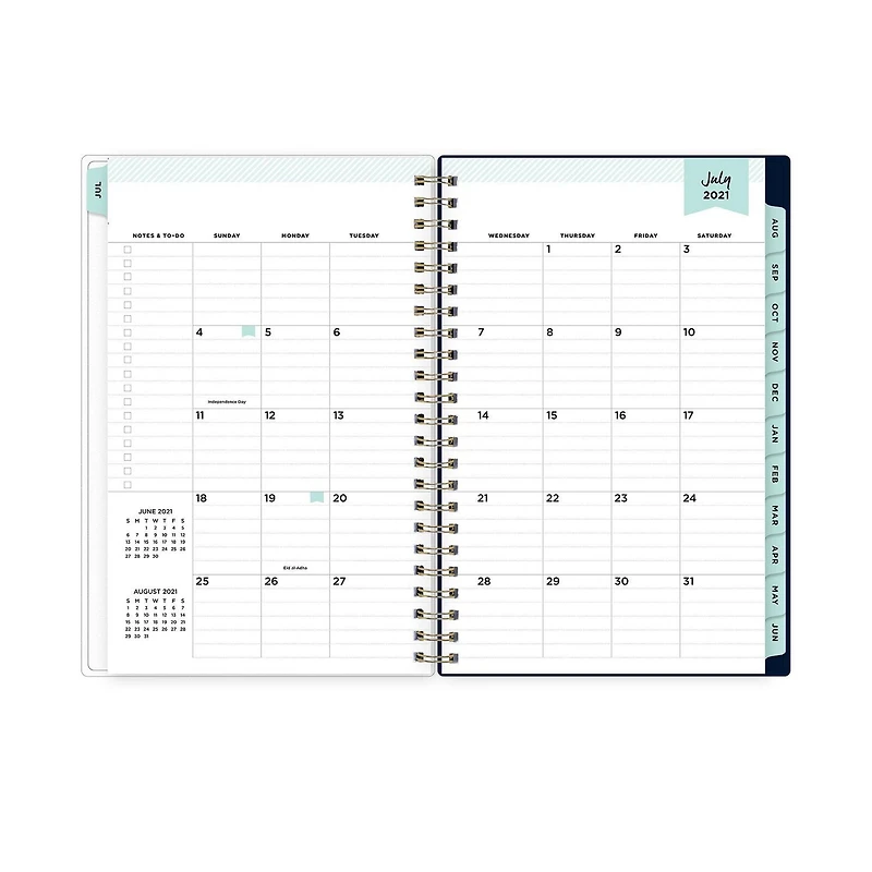 Agenda hebdomadaire/mensuel Day Designer Painterly Blossom, format moyen, année 2021-2022