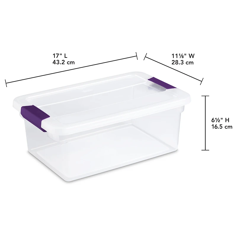 Sterilite 14 Liter ClearView™ Latch Box