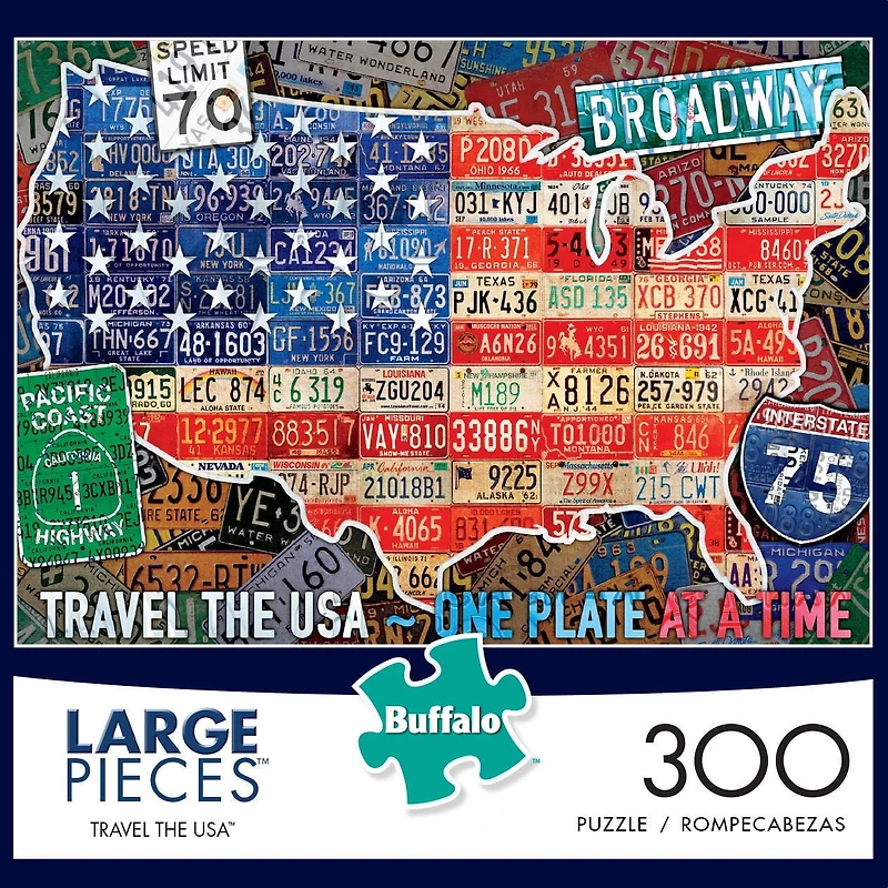 Casse-tête 300 Piece - Travel The USA - Jigsaw de Buffalo Games
