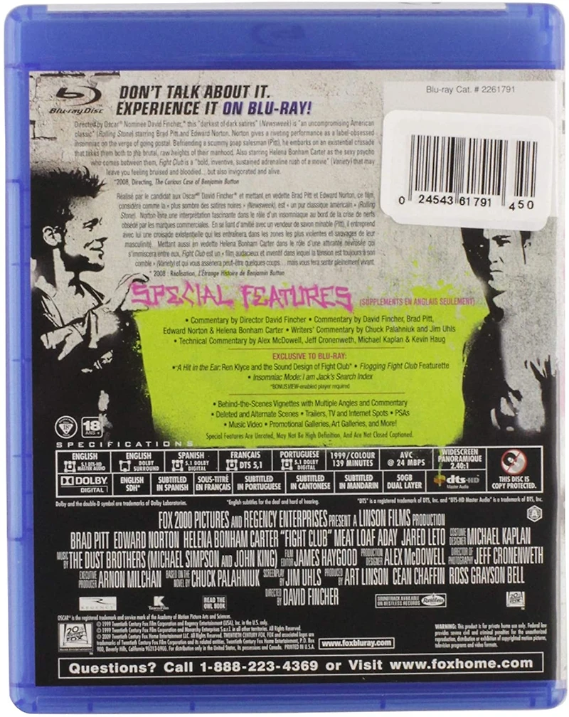 Fight Club (Blu-ray) (Bilingual)