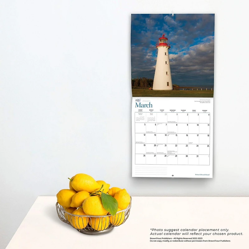 Prince Edward Island | 2023 12x24 Inch Square Wall Calendar
