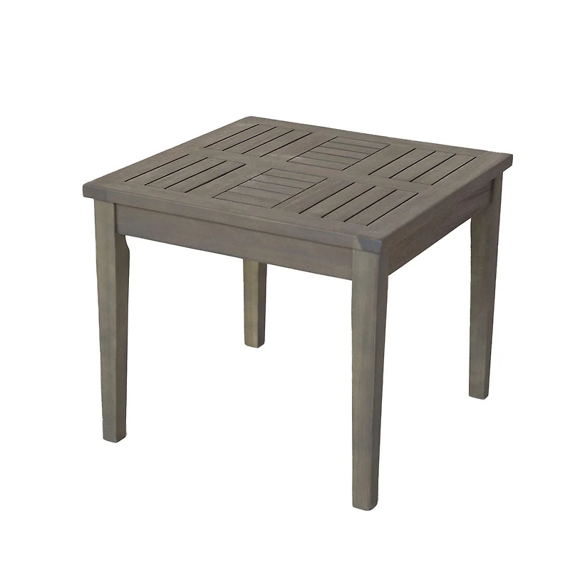Ensemble bistro surdimensionné Galena en bois d'acacia FSC et osier