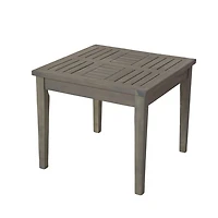 Ensemble bistro surdimensionné Galena en bois d'acacia FSC et osier