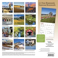 New Brunswick | 2023 12x24 Inch Square Wall Calendar