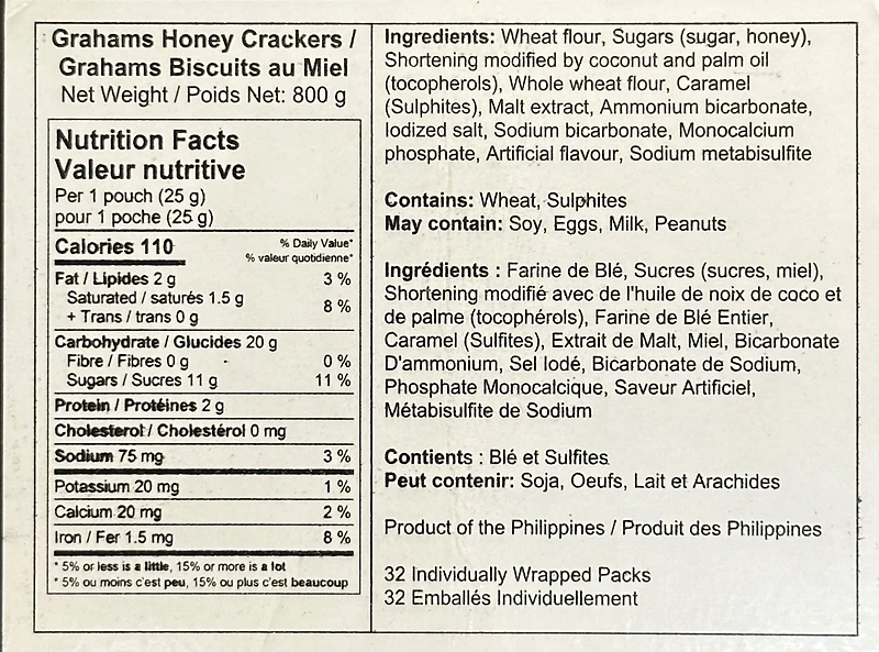 MYSAN GRAHAM CRACKER - FRENCH