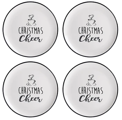 Holiday Time 7" Appetizer Plate, 4-Piece