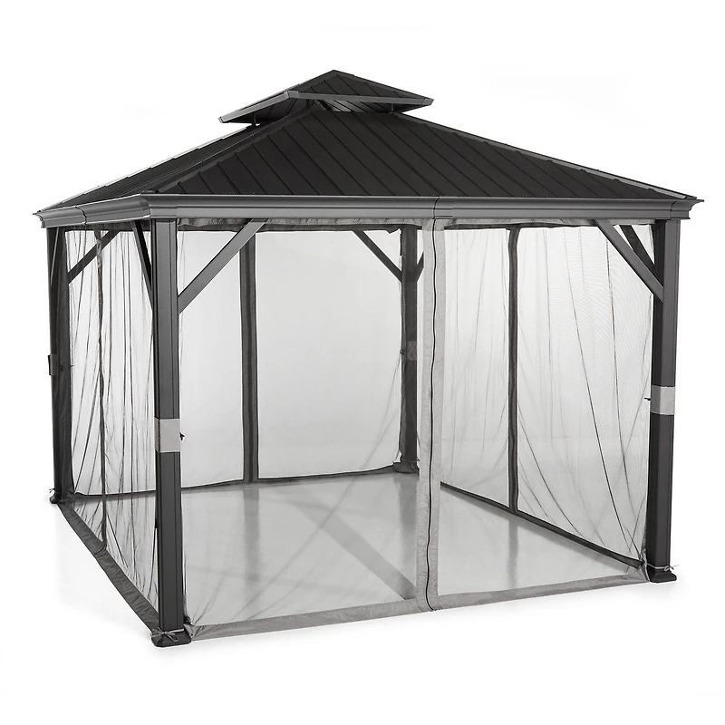 Hometrends  10 ft. x 12 ft. Hardtop Aluminum Gazebo