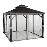 Hometrends  10 ft. x 12 ft. Hardtop Aluminum Gazebo