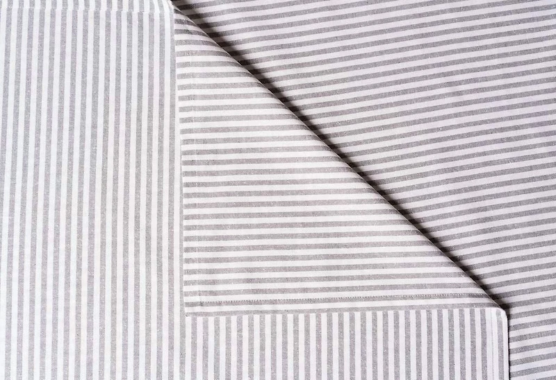 Fabstyles 100% Cotton Bistro Stripe Table Cloth