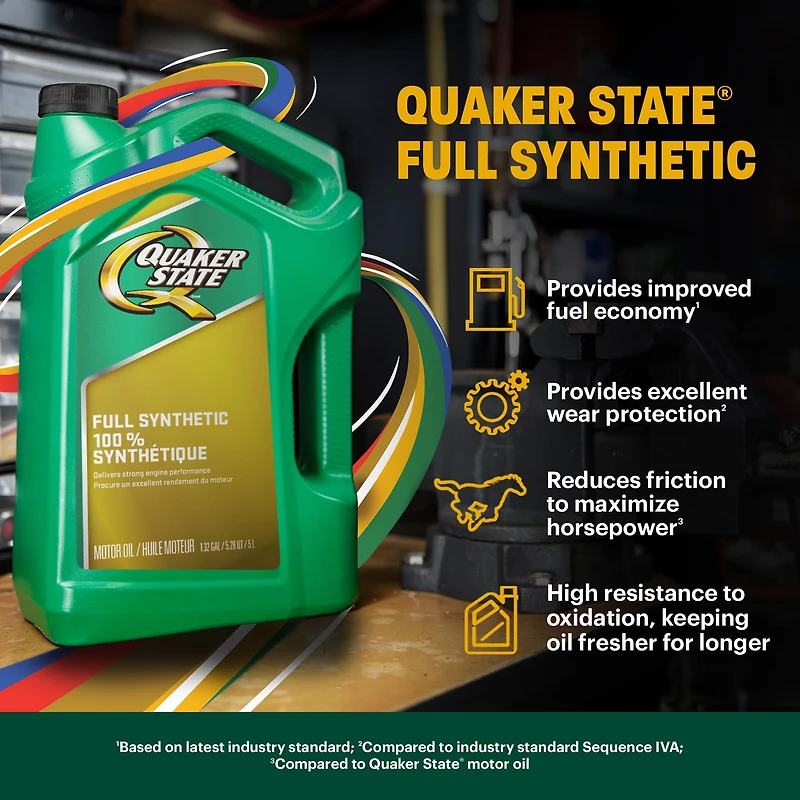 Quaker State Huile moteur entièrement synthétique 5W-20 5L