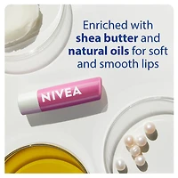 NIVEA Pearly Shine 24H Moisture Lip Balm Sticks, Duo Pack, 2 x 4.8g