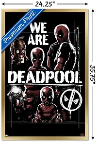 Marvel Deadpool & Wolverine - We Are Deadpool Wall Poster with Magnetic Frame, 22.375" x 34"