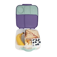 b.box - 5-Compartment Bento Style Lunch Box for Kids, Toddlers, Children, BPA-Free Food Storage Container with Cooler Pack, ON-The-GO Food Box with Handles Included Custom Divider