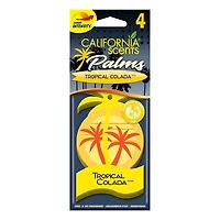 California Scents Palms Paper Tropical Colada Air Freshener, Palms Paper Tropical Colada