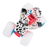 Monster Jam Smash & Bash Monster Mutt Dalmatian, Monster truck réparable en métal moulé à l'échelle 1:64, jouets pour garçons et filles à partir de 3 ans