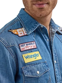 WRANGLER® x HOT WHEELS™ CHEMISE DE TRAVAIL EN DENIM POUR HOMMES