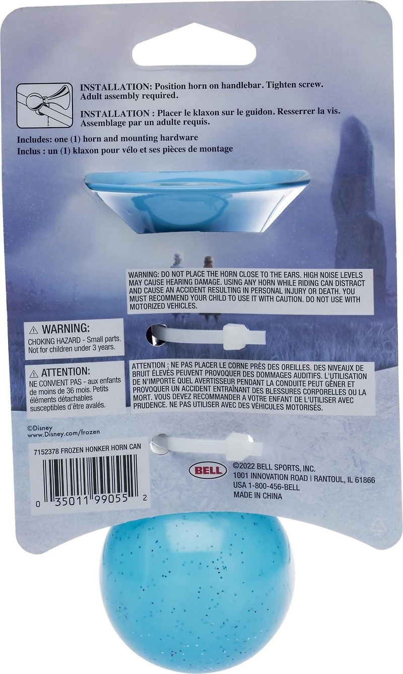 Klaxon de vélo classique La Reine des Neiges II de Bell Sports Recommandé à partir de 3 ans