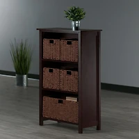 Milan 6pc Storage Shelf with Basket Set