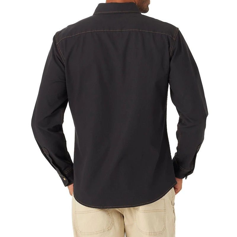 Wrangler Chemise en Toile À Manches Longues Pour Homme