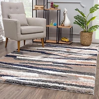 Rug Branch Retro Collection Tapis abstrait moderne