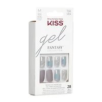 KISS Gel Fantasy - Wake up Call 3D - Fake Nails, 28 Count, Medium