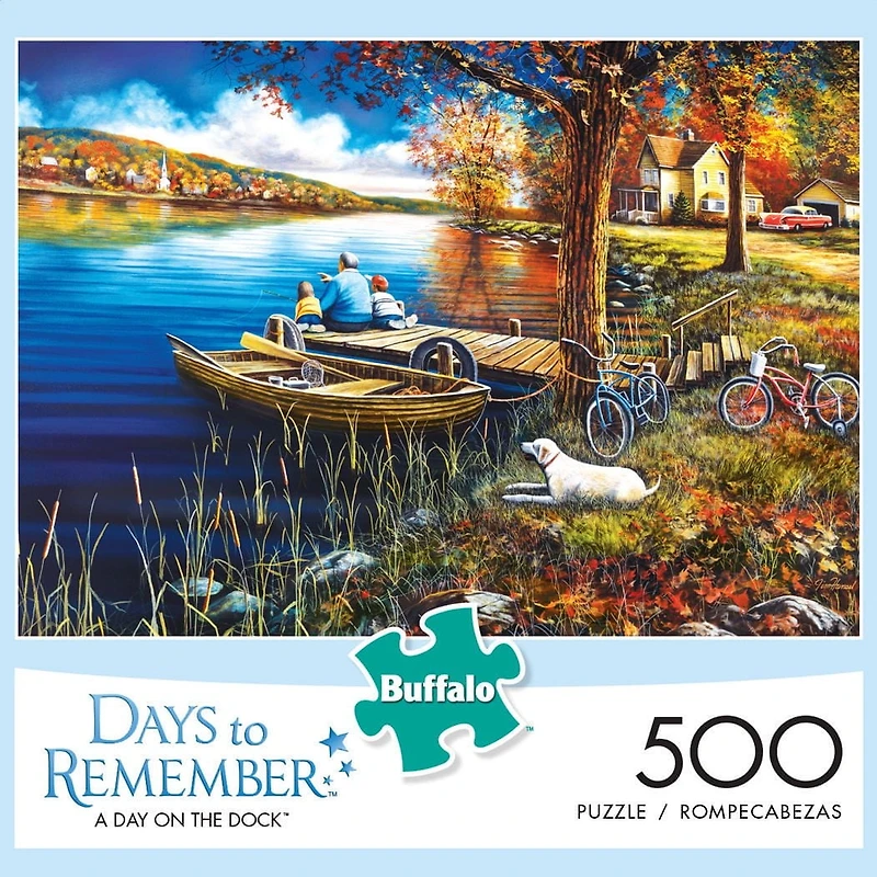 Casse-tête de 500 morceaux Days to Remember: A Day on the Dock de Buffalo Games
