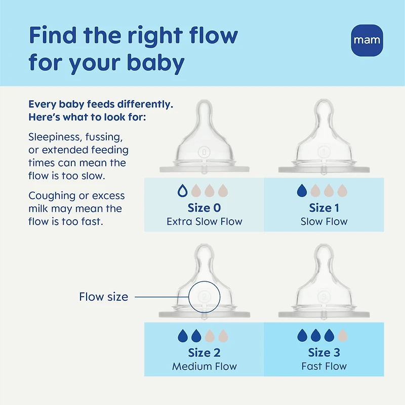MAM Easy Start Anti-Colic Matte Baby Bottles, 2x9oz Bottles, Medium Flow Bottles with Silicone Nipple, Unisex Baby Bottles