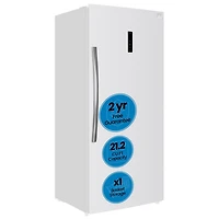 Kenmore 21 Cu. Fort. Congélateur/réfrigérateur vertical convertible, prêt pour le garage, sans givre (600 L), blanc