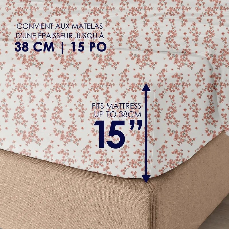 hometrends 400 Thread Count 100% Cotton Sheet Set - Sateen, Size: Twin - King