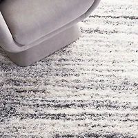 SAFAVIEH Fontana Dalia Tapis Peluche Shag Rayé