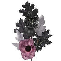 Halloween Pl Pur Floral Pick