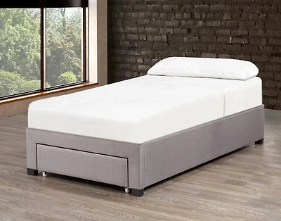 Emil Twin Platform Bed Base, Grey