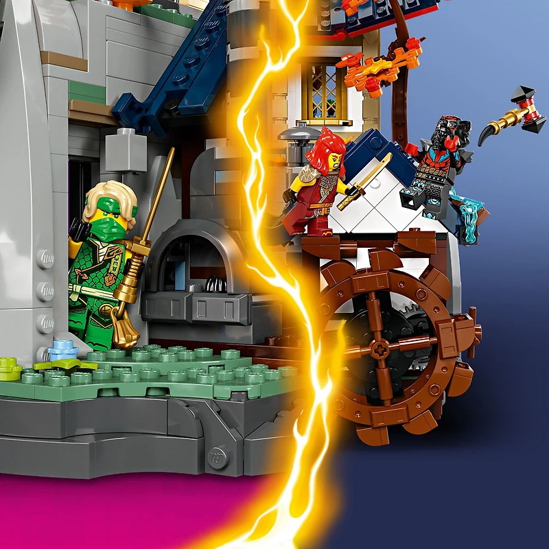 LEGO NINJAGO Tournament Temple City Building Toy - Cool Gift for Teen Boys & Girls, Ages 14+, Great for Dragons Rising Fans Who Enjoy Model Building Sets and NINJAGO Toys - 71814